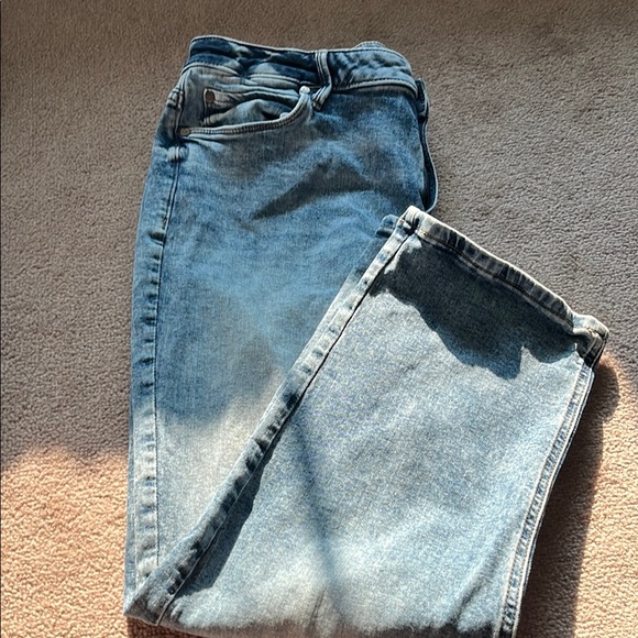 Simply Vera Vera Wang Blue Ankle Cropped Jeans - Picture 1 of 6